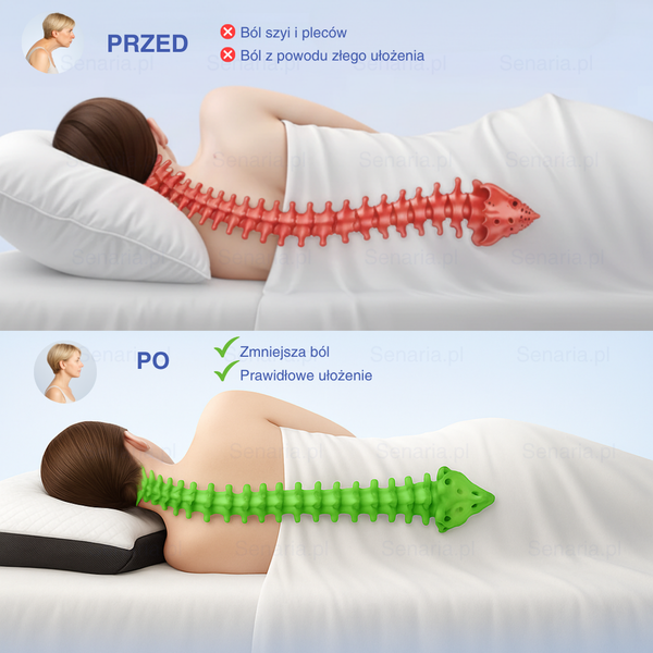 ErgoPillow 2.0 Poduszka Bez Bólu Lepsze Wsparcie Plecówa